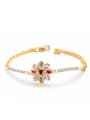 thumb Copper With 18k Gold Plated Ethnic Flower Bracelets 0