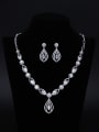 thumb Fashion Women Luxury Two Pieces Jewelry  Wedding Accessories 0