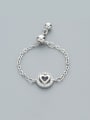 thumb 925 Silver Heart Shaped Ring 0