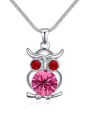 thumb Personalized Owl Pendant Cubic austrian Crystals Alloy Necklace 4