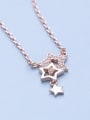 thumb Fashion Stars Tiny Zirconias 925 Silver Necklace 2