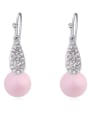 thumb Personalized Imitation Pearls Tiny Crystals Alloy Earrings 1