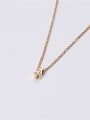 thumb Titanium With Gold Plated Simplistic Irregular Necklaces 4