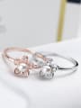 thumb Elegant Rose Gold Plated Shell Flower Shaped S925 Silver Ring 2