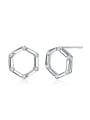 thumb Trendy Hexagon Shaped stud Earring 0