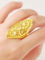 thumb Exaggerated Hollow Geometric Design 24K Gold Plated Ring 1