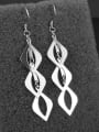 thumb Simple Hollow Rhombus 925 Sterling Silver Earrings 1