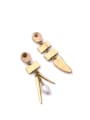 thumb Irregular Artificial Pearls Alloy Chandelier earring 3