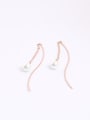 thumb Lovely Artificial Pearl Line Earrings 0