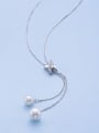 thumb 2018 S925 Silver Pearl Necklace 0