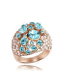 thumb Exaggerated Cubic austrian Crystals Alloy Ring 2