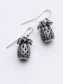 thumb Vintage Pineapple Shaped S999 Silver Drop Earrings 0