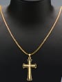 thumb 18K Gold Plated Retro Cross Two Pieces Jewelry Set 1