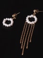 thumb Handmade Freshwater Pearls Tassel Drop Earrings 2