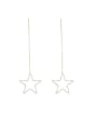 thumb Delicate 18K Gold Plated Star Frame Ear Lines 0