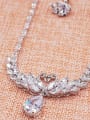 thumb Sweetly Swan Shaped Three Pieces Jewelry Set Wedding Accessories 2