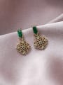 thumb Alloy With Gold Plated Delicate  Hollow  Flower Drop Earrings 3