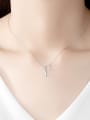 thumb 925 Sterling Silver With smooth Personality Irregular Necklaces 1