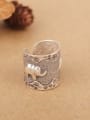 thumb Retro Little Elephant Silver Ring 3