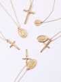 thumb Alloy With Gold Plated Simplistic Cross Necklaces 0