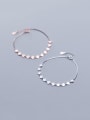thumb 925 Sterling Silver With Glossy Simplistic Geometric Bracelets 2
