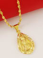 thumb Luxury 24K Gold Plated Chinese Element Copper Necklace 2