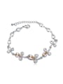 thumb Fashion austrian Crystals Flowers Alloy Bracelet 3