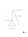 thumb Stainless Steel With Rose Gold Plated Simplistic Triangle Stud Earrings 2