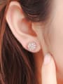 thumb Austria Crystal Anti Allergy Mushroom Shaped stud Earring 1