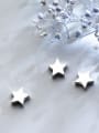 thumb 925 Sterling Silver With Platinum Plated Simplistic Pentagram Charms 1