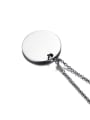 thumb Simply Style Round Shaped Stainless Steel Necklace 2