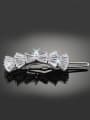 thumb Fashion Zircon-studded Bowknot Copper Hairpin 0