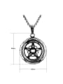 thumb Punk Hexagram Tyre Necklace 2