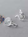 thumb 925 Sterling Silver With Silver Plated Simplistic Mosquito Coils Hook Earrings 2