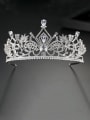 thumb Copper With Platinum Plated Delicate Crown Tiaras & Crowns 3