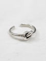 thumb 925 Sterling Silver With Antique Silver Plated Vintage knot Free Size Rings 0