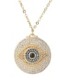 thumb Copper With  Cubic Zirconia Trendy Evil Eye Necklaces 2
