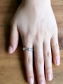 thumb Simple Antique Silver Plated Silver Opening Ring 1