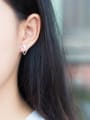 thumb S925 silver hollow triangle stud Earring 1