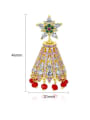 thumb Copper With Gold Plated Ethnic Irregular Chandelier Earrings 2