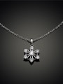 thumb Fashionable Snowflake Shaped Rhinestone Necklace 2