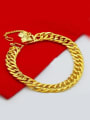 thumb Men Exquisite 24K Gold Plated Geometric Shaped Bracelet 1
