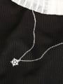 thumb Little Snowflake Zircon Silver Necklace 0