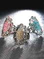 thumb Retro style Cubic Rhinestones Alloy Ring 3