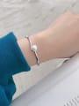 thumb 925 Sterling Silver With Platinum Plated Simplistic Bee-joo Bracelets 1