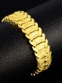 thumb Luxury 24K Gold Plated Geometric Shaped Copper Bracelet 2