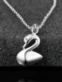 thumb Simple Little Swan 925 Sterling Silver Pendant 2