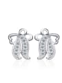 thumb Small Jellyfish Accessories Silver Stud Earrings 0