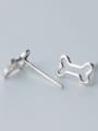 thumb S925 Silver Cute Hollowed- Out Bone Studs stud Earring 1