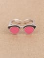 thumb Creative Glasses Silver Opening Ring 0